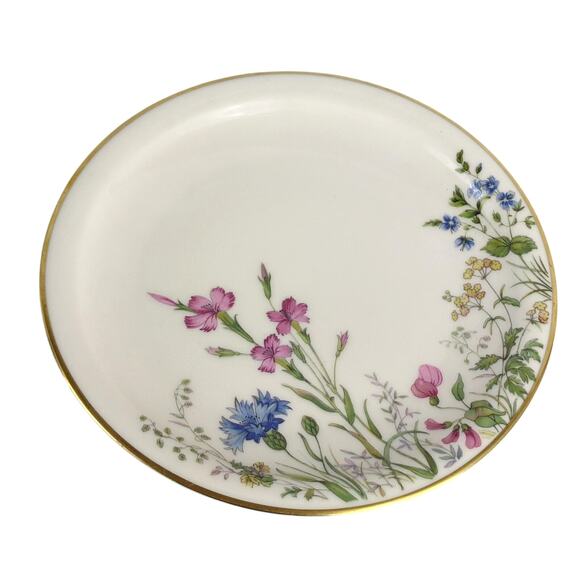 Franconia Krautheim Selb Bavaria Germany MEADOW FLOWERS 8" Salad Plate c1949-75 - Picture 1 of 6